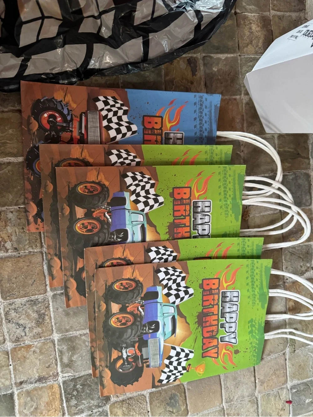 Monster truck Birthday Party Decorations backdrop